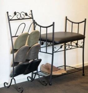  iron antique slippers establish entrance chair - holiday house garage .. house settled atmosphere. entranceway . Manufacturers direct delivery postage included 