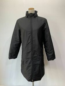 【人気】marella sport/マレーラ　スポーツ　ロングダウン　黒／ブラック　レディース42　サイズ　LAMPO　チャック　上質　K1576