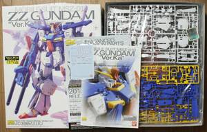 MG 1/100 Mobile Suit Gundam ZZ double ze-ta Gundam Ver.Ka rare premium decal attached version old Bandai Logo rare thing new goods unassembly goods 