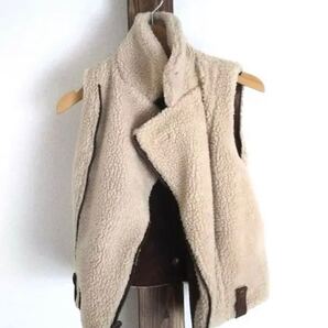 レザーベスト / ボアベスト リバーシブル ファーベスト ラビットファー ムートン