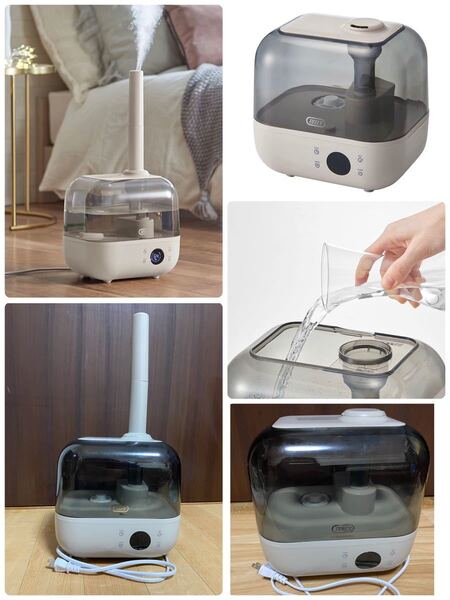 【Toffy/トフィー】 抗菌ハイブリッドアロマ加湿器<4.7L> 上部給水式 アロマ対応 抗菌加工 レトロデザイン大人気