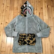 2017年 ボア シャーク パーカー Mサイズ BOA shark full zip hoodie a bathing ape BAPE エイプ ベイプ アベイシングエイプ 迷彩 u62_画像1