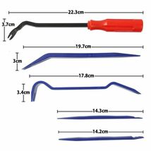 内張りはがし クリップクランプツール セット 車 内装 剥がし デッドニング 内張り パネル はがし 樹脂 工具 5点 1セット_画像7