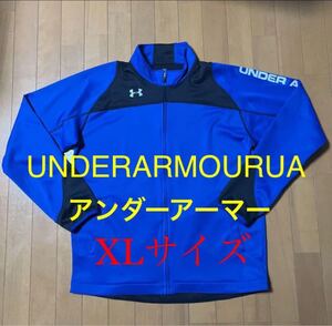 UNDERARMOUR アンダーアーマー ウォームアップジャケット黒系× 青系