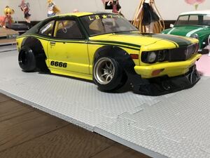 送料無料　1/10 マツダ　サバンナ　街道レーサー　オーバーフェンダー　ラジコン　ボディ　ABC HOBBY MAZDA SAVANNA 旧車 ドリフト