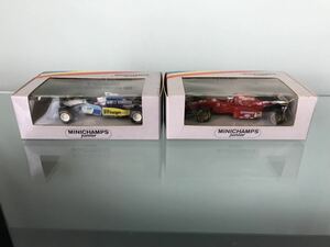 送料無料　1/43 ミニチャンプス　フォーミュラカー　ミニカー　セット　ベネトン　フェラーリ F1 MINICHAMPS junior Benetton Ferrari