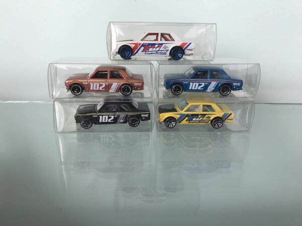 送料無料　ホットウィール　ダットサン　ブルーバード　510 ミニカー　セット　HOTWHEELS Dutsun Bluebird