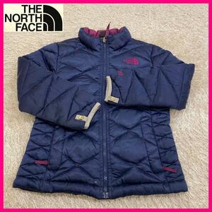 91THE NORTH FACEダウンジャケットGIRLS XS青