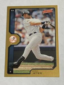 DEREK JETER 2002 UD UPPER DECK VICTORY GOLD PARALLEL YANKEES やや難有り 即決