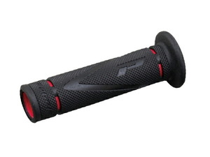 デイトナ 98152 PRO-GRIP プログリップ #838X-SLIM スーパーバイクグリップ 耐震ゲル 122mm エンド貫通 ブラック/レッド