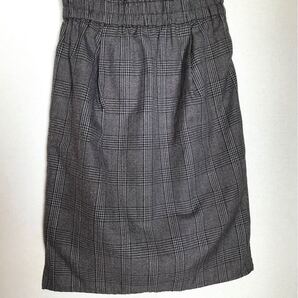 チェック柄 スカート ブラウン