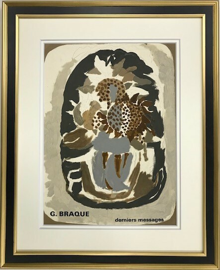 【特価】　≪ 　 ジョルジュ ブラック 　≫　　オリジナルリトグラフ【石版画】 Ⅰ　　1967年 　GEORGES BRAQUE 　DERRIERE　LE　MIROIR