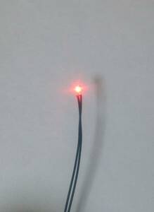 3V specification red color chip LED resistance * electric wire attaching 5 pcs set α