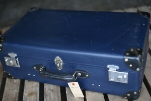 105691 hinge defect Vintage Britain glove Toro ta-[GLOBE TROTTER] trunk case Vintage antique suitcase 