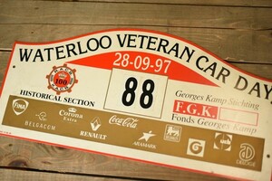 103739 ラリープレート　ヴィンテージカークラブ　ナンバー　記念プレート　クラシックカー 　ビンテージ