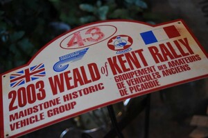 102521　ラリープレート　イングランド　ヴィンテージカー　クラブ　記念プレート　旧車　アンティーク　ビンテージ　英国　ラリー