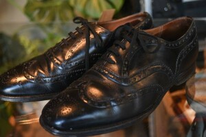102529 英国 革靴 ブランド「チャーチ　Church’s」　 イギリス製　 MADE IN ENGLAND　アンティーク　ビンテージ　英国