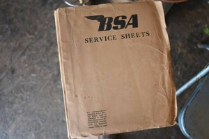 101898 洋書　BSAマニュアル　BSA motorcycle workshop service sheets　本 自動車 外車 洋書 スーパーカー 旧車 ヒストリックカー 英国