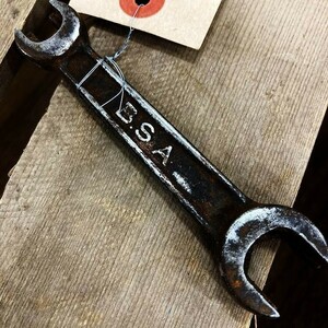 105718　BSA スパナ　レンチ　ツール　工具　英国製　ヴィンテージ　ENGLAND　ガレージ　インダストリアル　ビンテージ　アンティーク