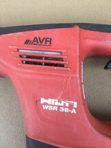 同梱可 HILTI ヒルティ 36V 充電式 レシプロソー WSR36-A 動作確認ジャンク品_画像2