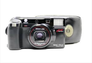 ★良品★MINOLTA ミノルタ MAC-TELE QUARZ DATE コンパクトフィルムカメラ! OK4124