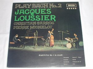 （ＬＰ） PLAY BACH No.2 ジャック・ルーシエ・トリオ【中古】