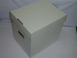 ☆（レコード（ＬＰ・ＬＤ用）保管用カートンボックス（白）（未組み立て品）×５箱セット