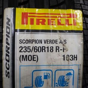 OM 送料無料 未使用 ピレリ スコーピオン ヴェルデ オールシーズン ランフラット MOE ベンツ承認 235/60R18 4本セット GLC アウディ Q5の画像3