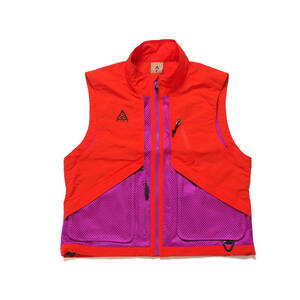 NIKE ACG MESH VEST ”HABANERO RED” BQ7290-634 Sサイズ メッシュ ベスト ユーティリティー ナイキ