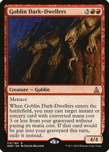 MTG ■赤/英語版■ 《ゴブリンの闇住まい/Goblin Dark-Dwellers》★FOIL★ ゲートウォッチの誓い OGW