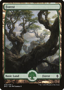 MTG ■土地/英語版■ 《森/Forest》戦乱のゼンディカー BFZ