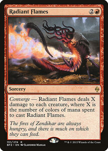 MTG ■赤/英語版■ 《光輝の炎/Radiant Flames》戦乱のゼンディカー BFZ