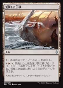 MTG ■土地/日本語版■ 《荒廃した山峡/Blighted Gorge》戦乱のゼンディカー BFZ