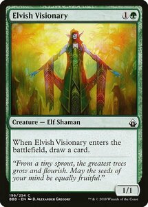 MTG ■緑/英語版■ 《エルフの幻想家/Elvish Visionary》バトルボンド BBD