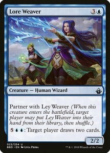 MTG ■青/英語版■ 《知識の紡ぎ手/Lore Weaver》バトルボンド BBD