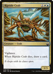 MTG ■金/英語版■ 《激浪のカニ/Riptide Crab》バトルボンド BBD