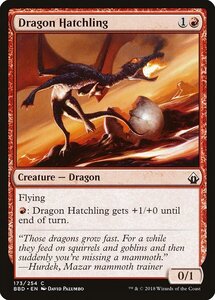 MTG ■赤/英語版■ 《ドラゴンの雛/Dragon Hatchling》バトルボンド BBD