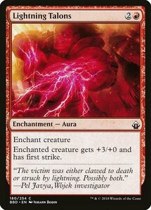 MTG ■赤/英語版■ 《稲妻の鉤爪/Lightning Talons》★FOIL★ バトルボンド BBD