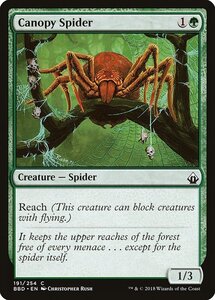 MTG ■緑/英語版■ 《梢の蜘蛛/Canopy Spider》バトルボンド BBD