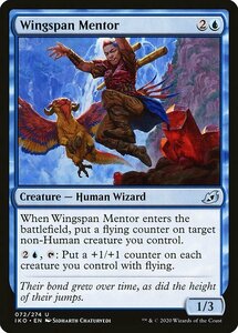 MTG ■青/英語版■ 《翼長の導師/Wingspan Mentor》★FOIL★イコリア:巨獣の棲処 IKO