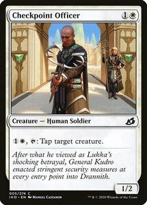 MTG ■白/英語版■ 《検問官/Checkpoint Officer》★FOIL★イコリア:巨獣の棲処 IKO