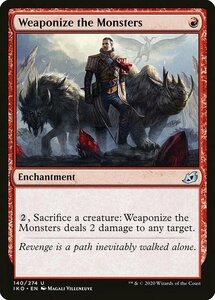 MTG ■赤/英語版■ 《怪物の兵器化/Weaponize the Monsters》★FOIL★イコリア:巨獣の棲処 IKO