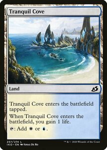 MTG ■土地/英語版■ 《平穏な入り江/Tranquil Cove》★FOIL★イコリア:巨獣の棲処 IKO