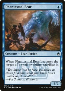 MTG ■青/英語版■ 《幻影の熊/Phantasmal Bear》★FOIL★ マスターズ25th A25