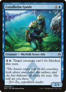 MTG ■青/英語版■ 《珊瑚兜の案内人/Coralhelm Guide》★FOIL★ マスターズ25th A25