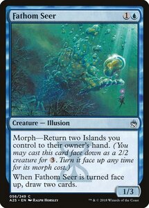 MTG ■青/英語版■ 《水深の予見者/Fathom Seer》★FOIL★ マスターズ25th A25