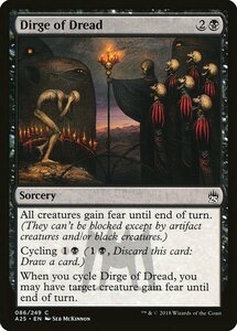 MTG ■黒/英語版■ 《戦慄の葬送歌/Dirge of Dread》★FOIL★ マスターズ25th A25