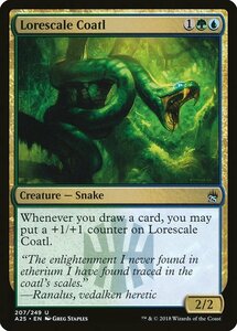 MTG ■金/英語版■ 《知識鱗のコアトル/Lorescale Coatl》★FOIL★ マスターズ25th A25