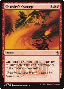 MTG ■赤/英語版■ 《チャンドラの憤慨/Chandra's Outrage》マスターズ25th A25