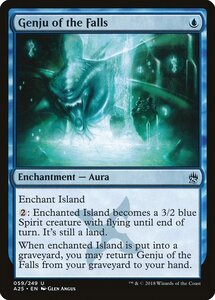 MTG ■青/英語版■ 《滝の源獣/Genju of the Falls》マスターズ25th A25